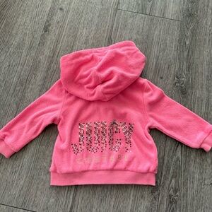 Juicy Couture Pink Full Zip Hoodie baby size 6-9 month